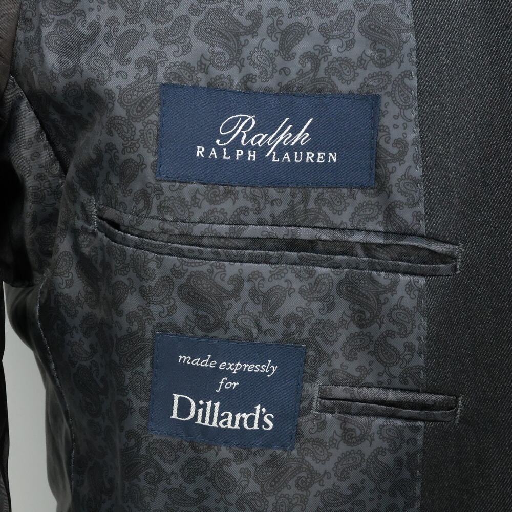 Ralph Lauren Sport Coat Mens 42L Gray Jacket Blazer Lined Preppy Career - Picture 9 of 16